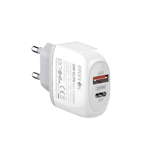 Ladegerät Netzteil 20W Dual Port USB & Type C