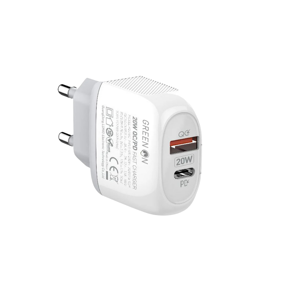 Ladegerät Netzteil 20W Dual Port USB & Type C