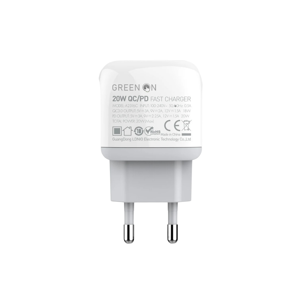 Ladegerät Netzteil 20W Dual Port USB & Type C